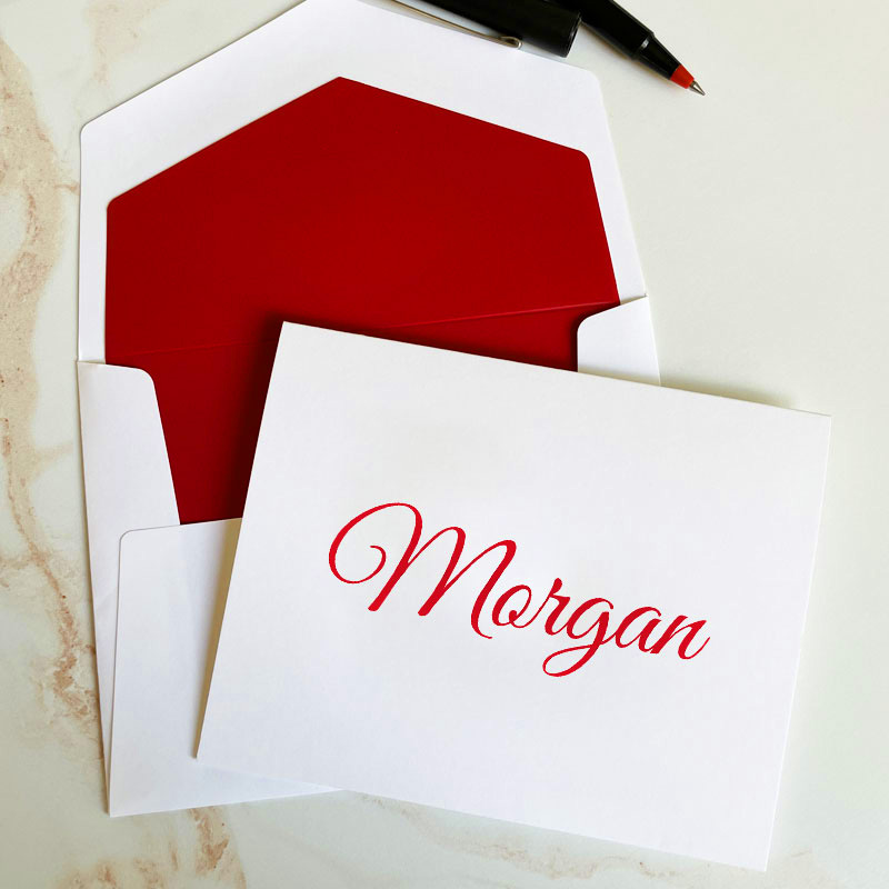 fold note example on StationeryXpress.com