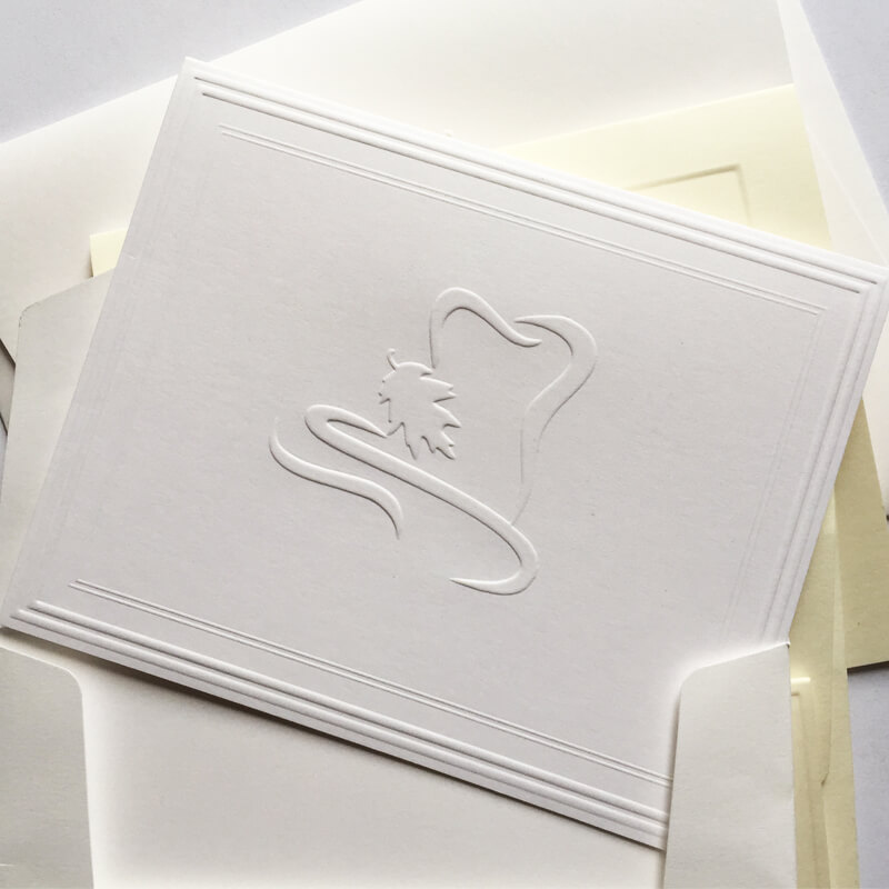 your logo embossed by stationeryxpress com